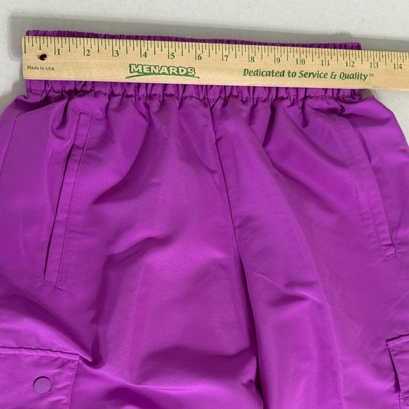 Adidas Purple Athletic Cargo Outdoor Workout Windbreaker Pants XS New With Tags - Picture 9 of 16